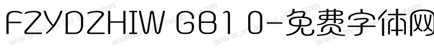 FZYDZHIW GB1 0字体转换